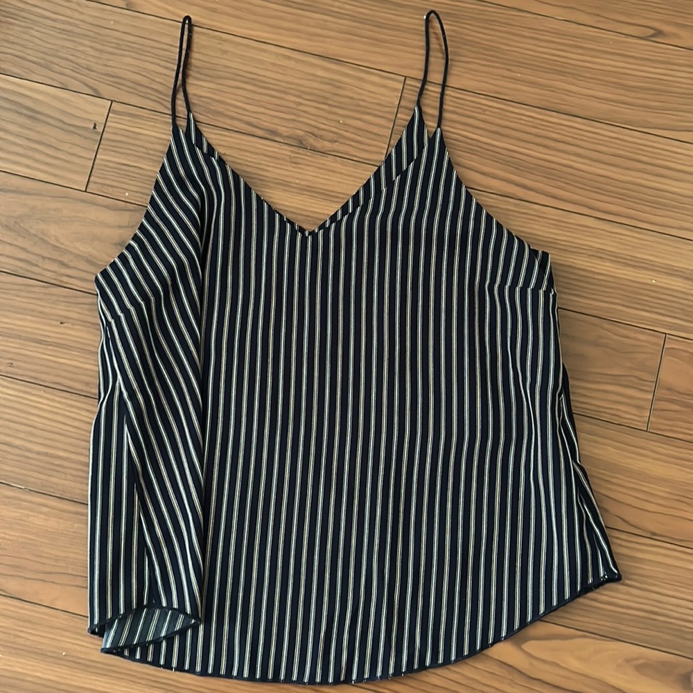 Navy Blue striped tank top